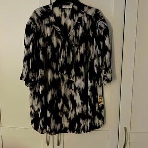 CALVIN KLIEN TIE BLOUSE